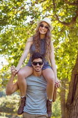 Cute couple in the park