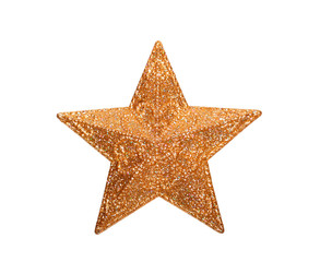 Glitter golden star