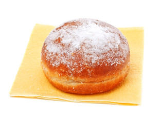 donut in powdered sugar