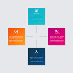 Vector colorful info graphics for your business presentations.