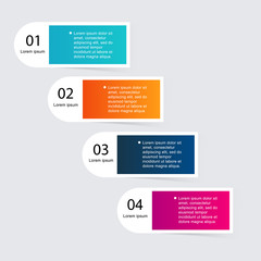 Vector colorful info graphics for your business presentations.
