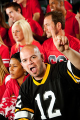 Fototapeta premium Fans: Visiting Team is Number One