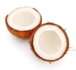 Fototapeta na wymiar coconut halves