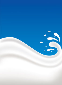 fresh milk splash background