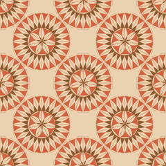 seamless retro circular ornament
