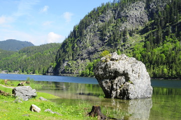 Alpine lake Gosausee, Austria
