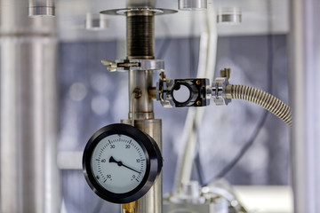 Detail of machinery in physics laboratory