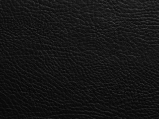 Black leather texture closeup