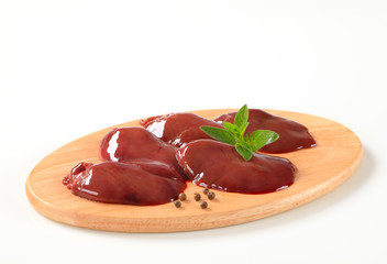 Raw chicken liver