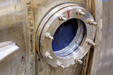 Detail of machinery in physics laboratory