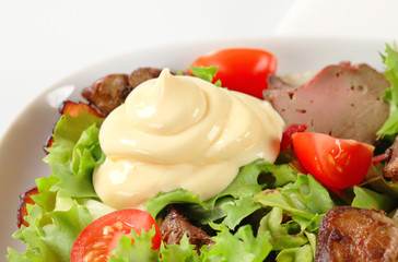 Chicken liver salad