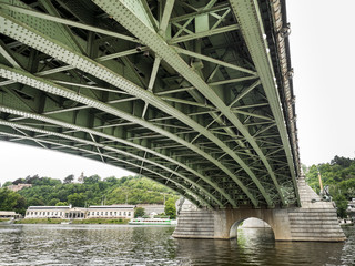 Under the bridge in Prague