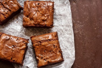 Brownies overhead view