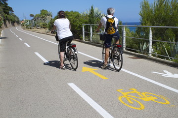 Naklejka premium Giro in bici