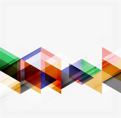 Abstract geometric background. Modern overlapping triangles