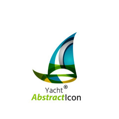 Abstract geometric business corporate emblem