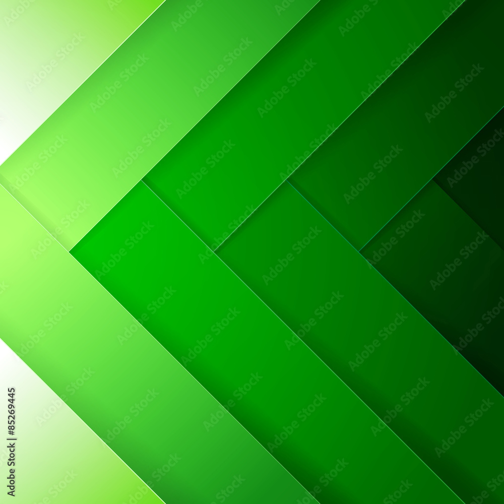 Aufkleber abstract green crossing rectangle shapes background