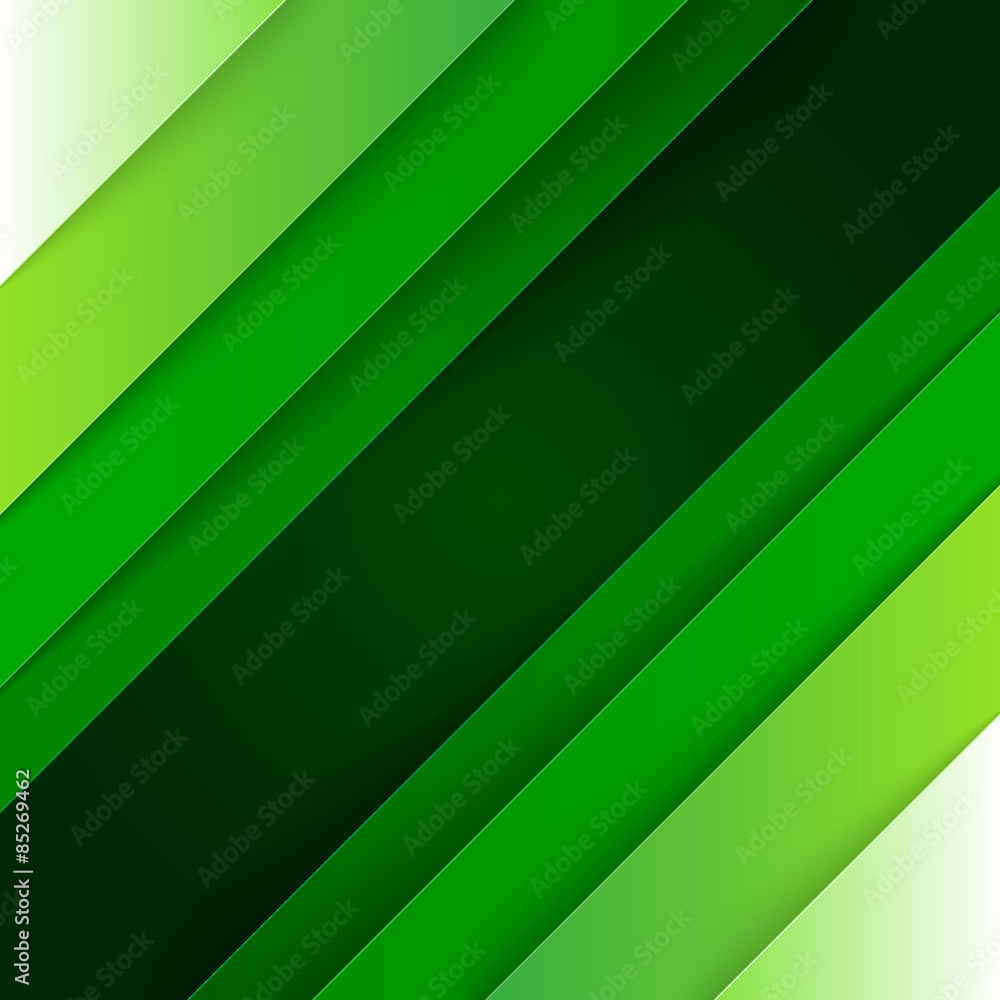 Aufkleber abstract green paper triangle shapes background