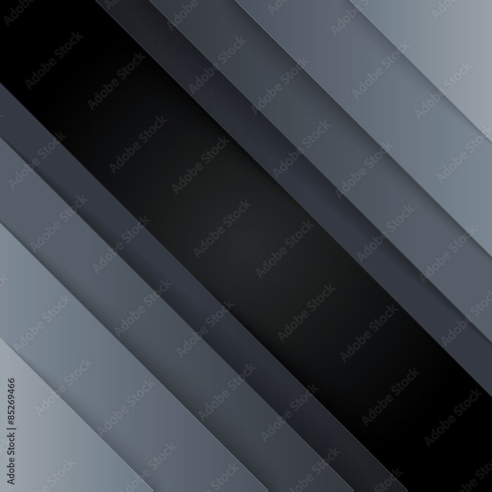 Aufkleber dark gray paper triangle shapes abstract background