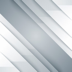 Obraz premium Abstract gray and white shiny triangle shapes background