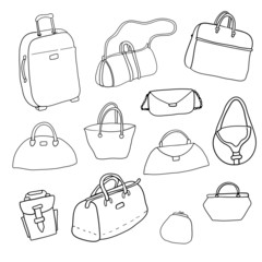 Vector sketch. Set of bags.