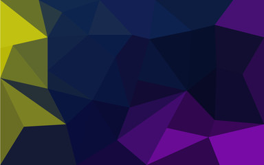 Abstract yellow, blue and purple geometrical background