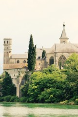 Fototapeta na wymiar Abbaye d'Hautecombe - St Pierre de Curtille