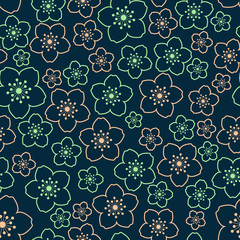dark sakura pattern