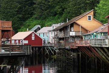 Historic Street in Ketchikan, Alaska