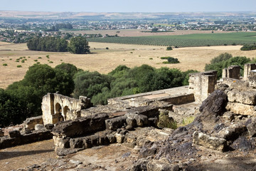 Medina Azahara ruins panoramic view - Cordoba, Spain
