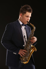 Obraz premium Saxophonist