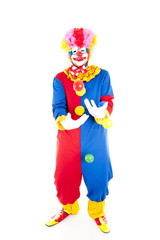 Studio shot of a Crazy Clown