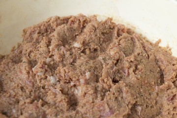 minced meat detail