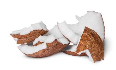 Several pieces of coconut pulp