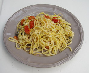 linguines a la mozzarella