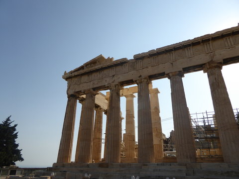 Partenón en Acropolis, Atenas, Grecia 