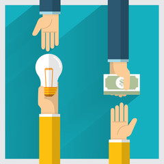 Money Exchange Illustrate