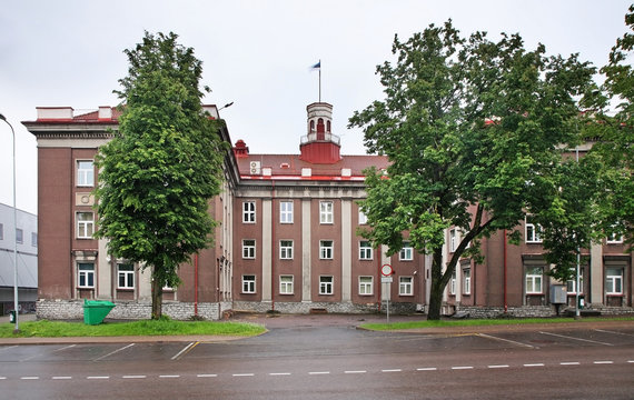Town hall in Johvi. Estonia