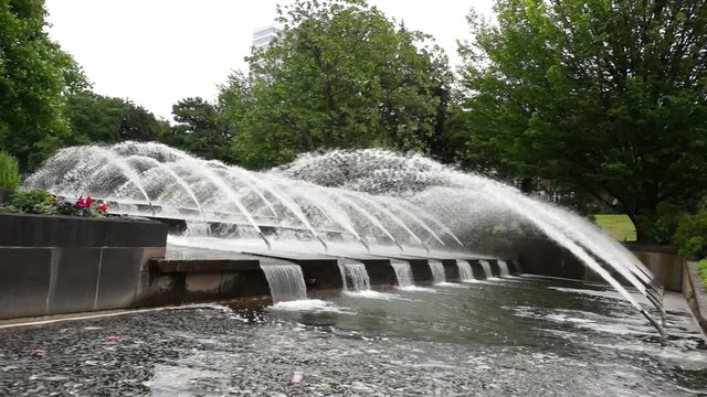 Springbrunnen im Park Planten un Bloomen