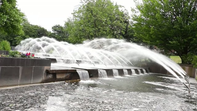Springbrunnen im Park Planten un Bloomen
