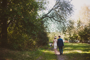 Wedding couple in nature
