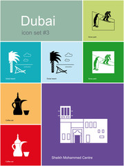 Fototapeta na wymiar Icons of Dubai