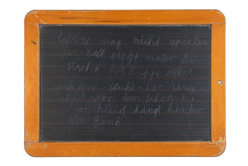 Text. Alte Tafel, Holzschild freigestellt