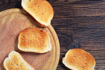 Background with toast bread