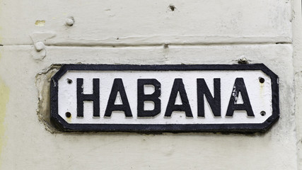 Obraz premium Habana sign