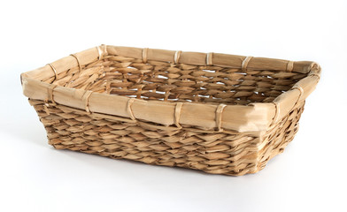 Obraz premium Empty basket, isolated on white