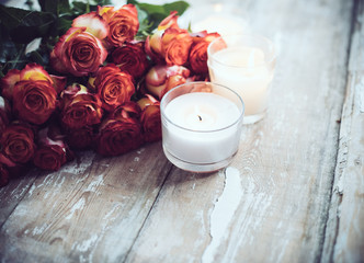 roses and candles