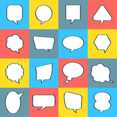 Balloon message collection set vector for anything design
