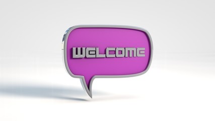 welcome purple chat