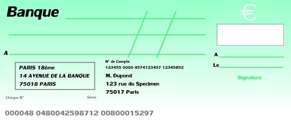 Chèque vert